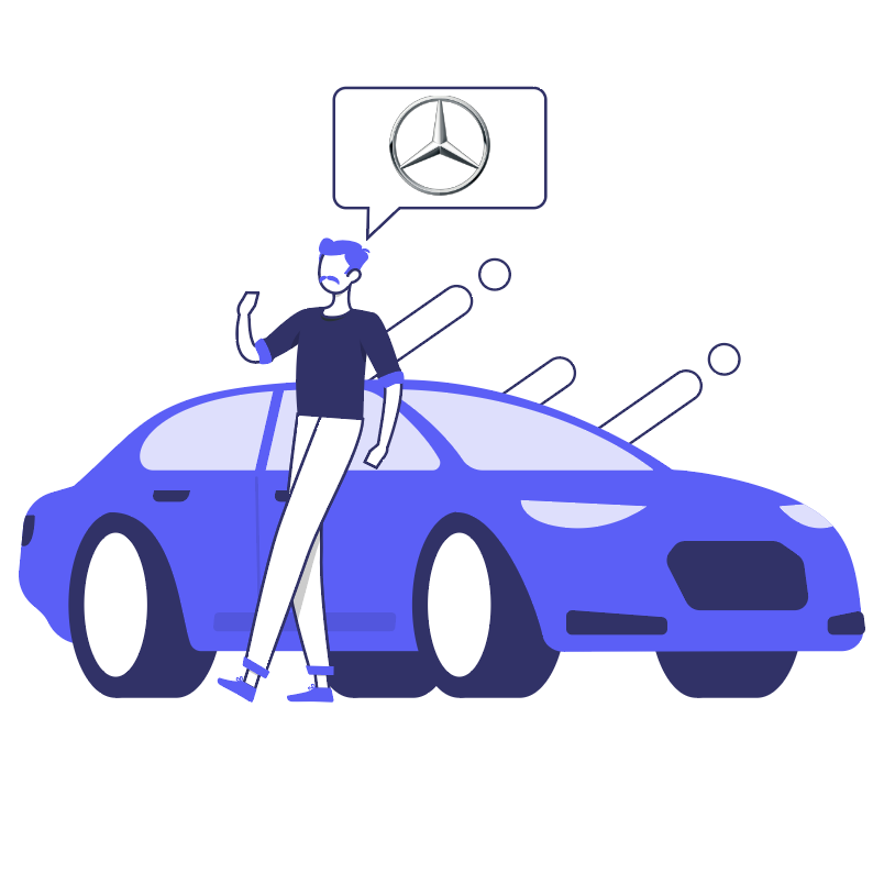 Mercedes jeune conducteur