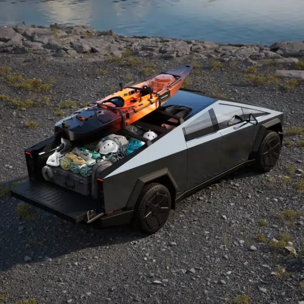 Tesla Cybertruck très pratique